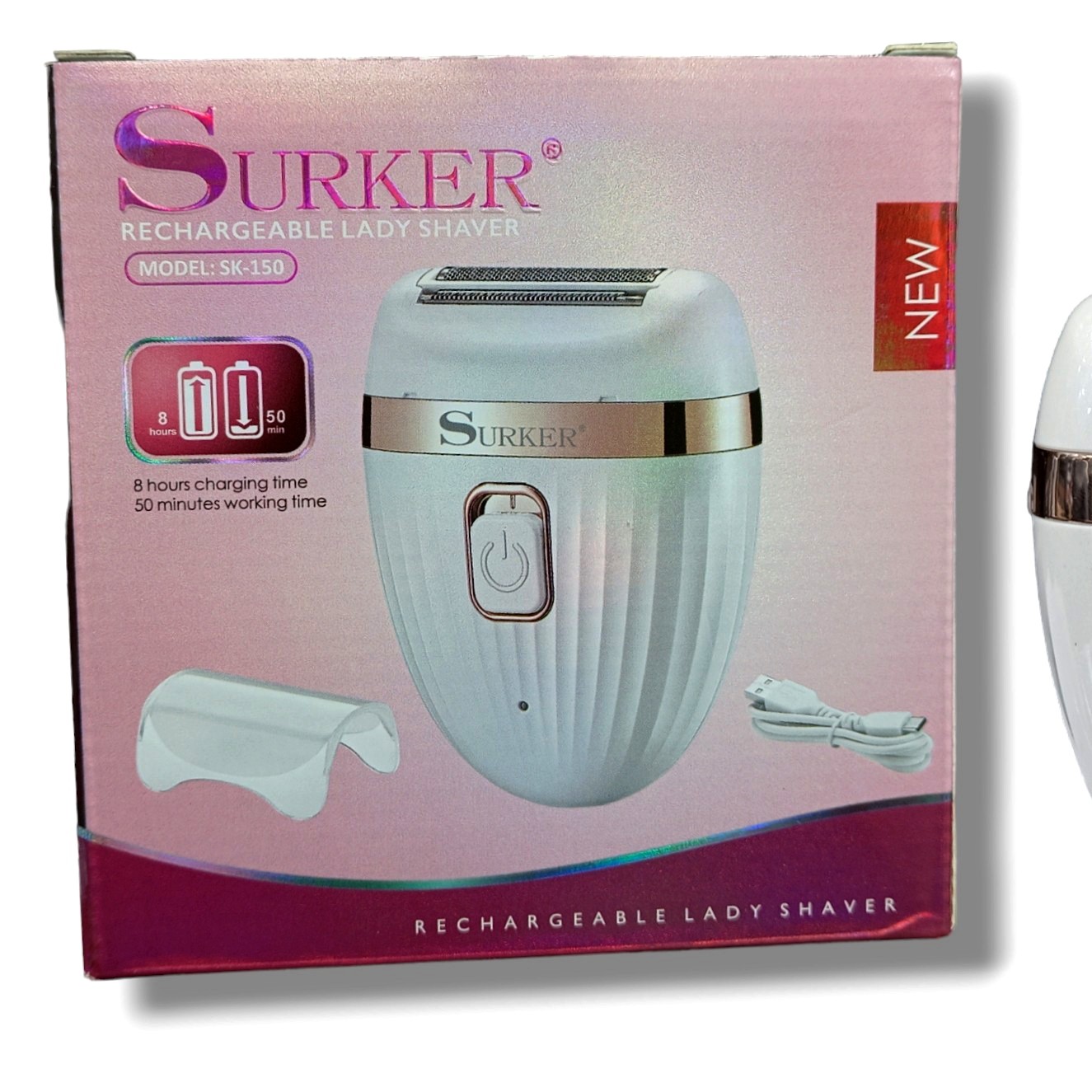 دستگاه شیور زن بانوان مخصوص بدن SURKER150 شیور زن بانوان برای اصلاح کل بدن ضداب و زیر دوشی اصلاح بدون درد دارای ت