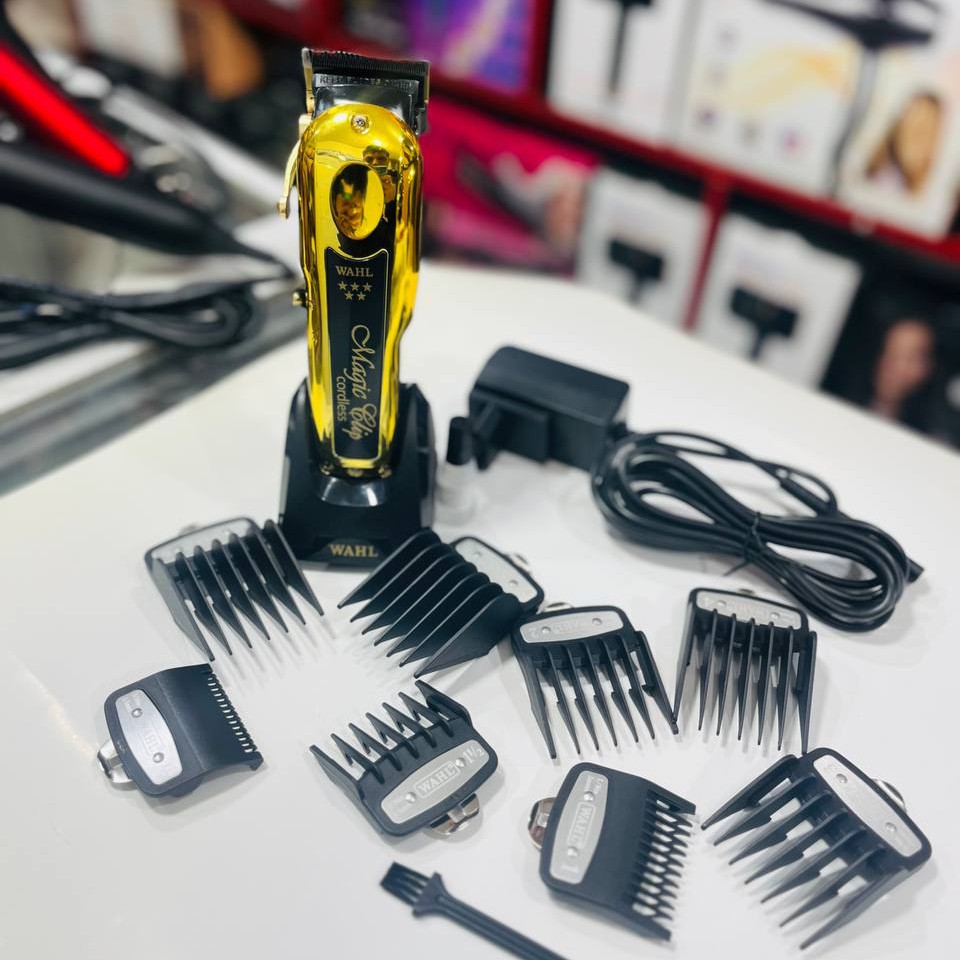 ماشین اصلاح وال مجیک کلیپ گلدحجم زن موی سر و صورت آقایان ساخت کشور آمریکا حک شده USA ( آمریکا)