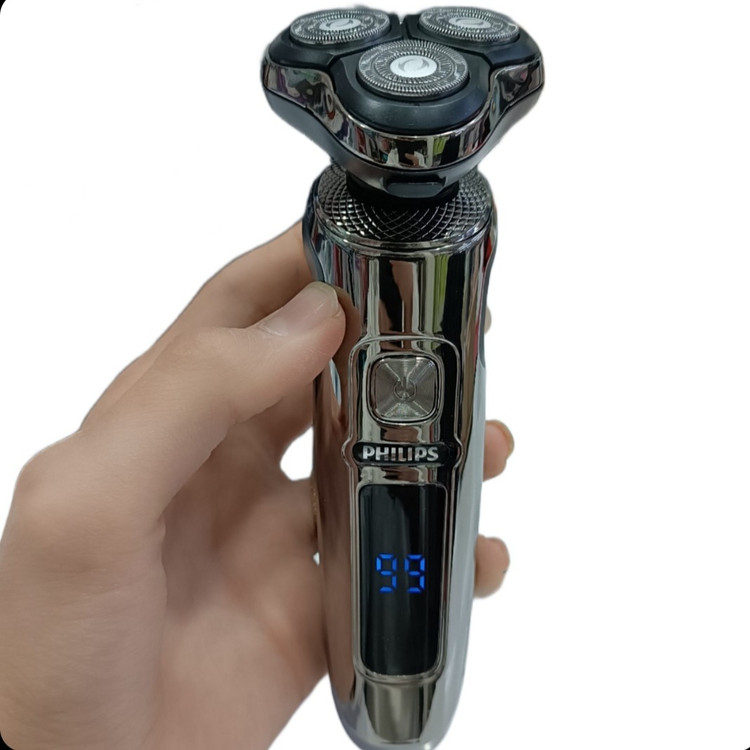 ماشین اصلاح سه تیغ فیلیپس مدل SP 9800 اصلی اورجینال فوق هوشمند چهار کاره دیجیتالی و زیر دوشی