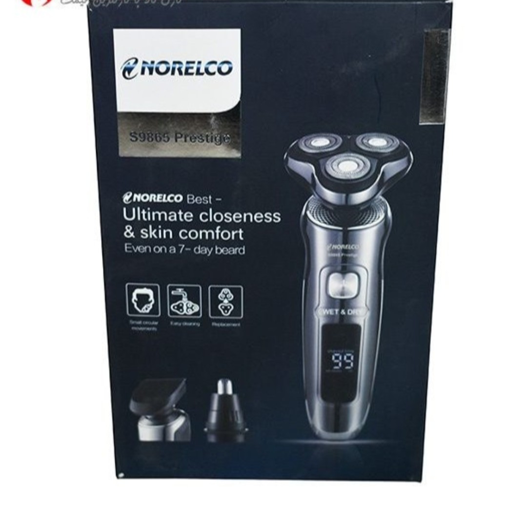 ماشین اصلاح سه کاره نورلکو مدل NORELCO S9865 PRESTIGE اورجینال