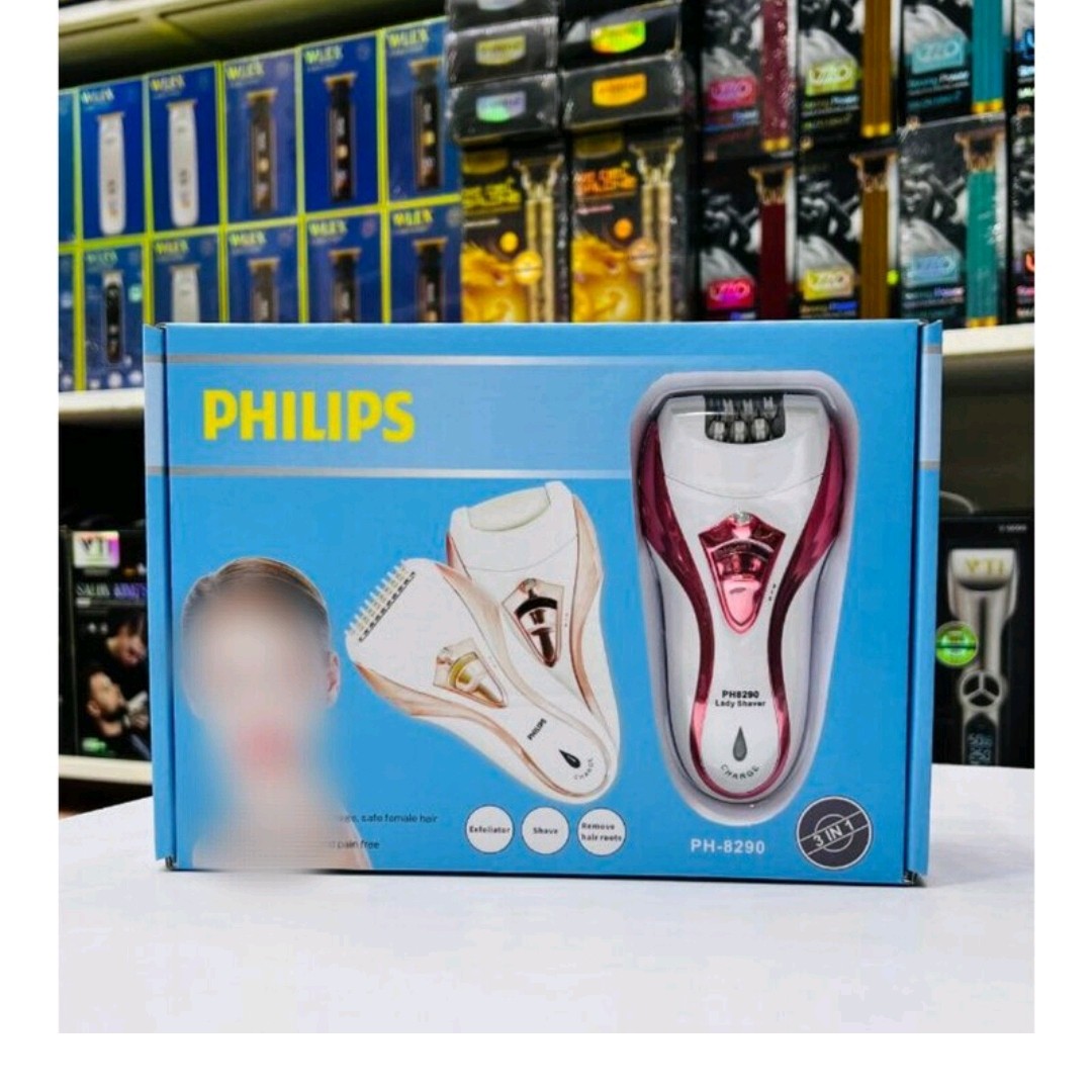 اپیلیدی فلیپس کد 8290 سه کاره (موکن سنگ پا شیور) شارژی و کارکرد با برق چراغدار بسیار پرقدرت