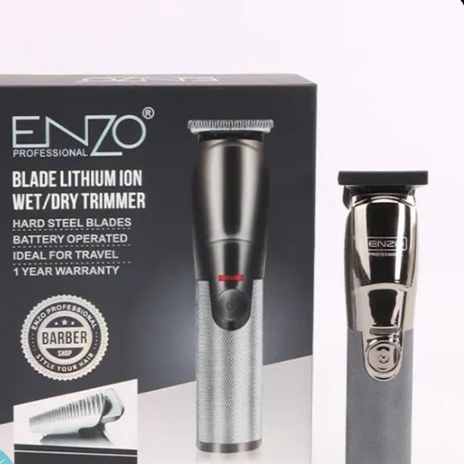 ماشین اصلاح برند معتبر ENZO مدل EN-5034 باتری لیتیومی موتور قوی 6500 دور در دقیقه بدنه تمام فلزی