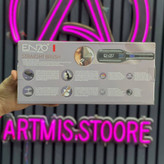 برس حرارتی حرفه ای انزو 980درجه گرمایش دانه سرامیک صفحه نمایش دیجیتالی قابلیت تنظیم دما سیم چرخشی 360 جنس سالنی و اصلی