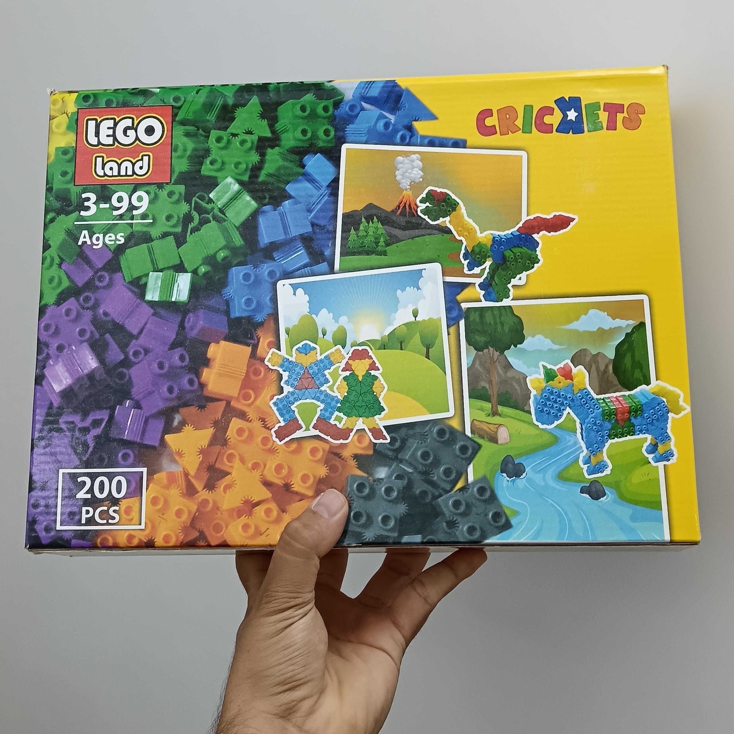 لگو 200 قطعه جیرجیرک لگو خشتی گناباد شاپ