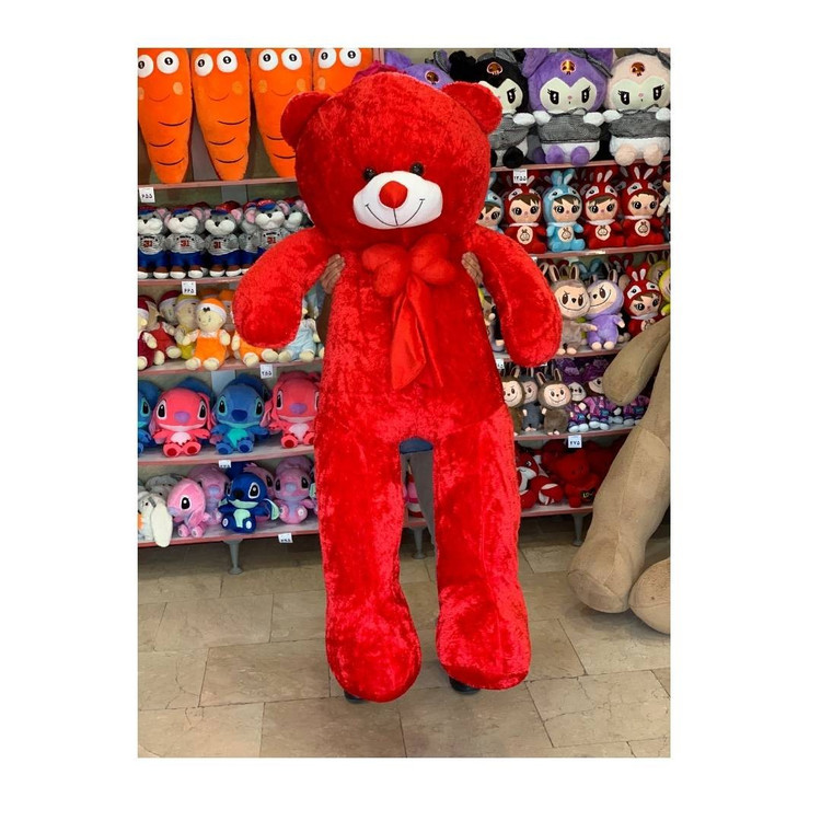 عروسک خرس 170 سانتی پارچه سوزنی