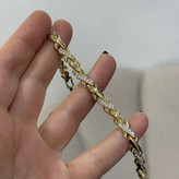 دستبند ژوپینگ طرح گندمی مشابه طلا