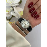 ساعت بند چرمی طرح رولکس