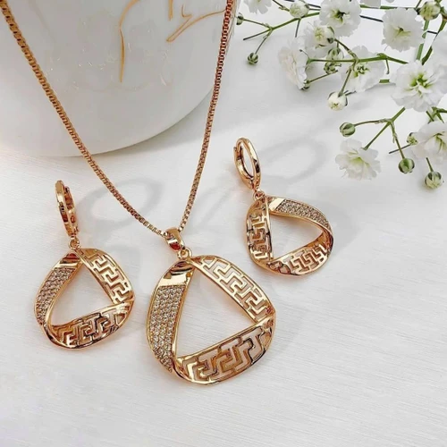 نیم ست ورساچه ژوپینگ طرح طلا