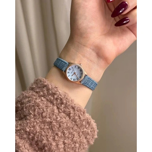 ساعت بند چرمی پاستیلی طرح کنفی از برند منمیلی