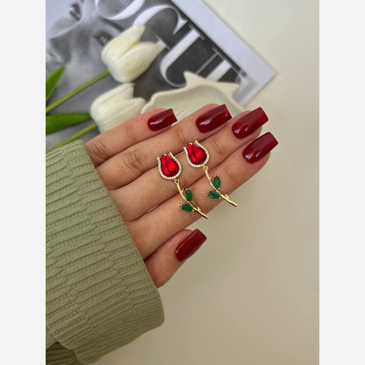 گوشواره سوارسکی گالری هیما