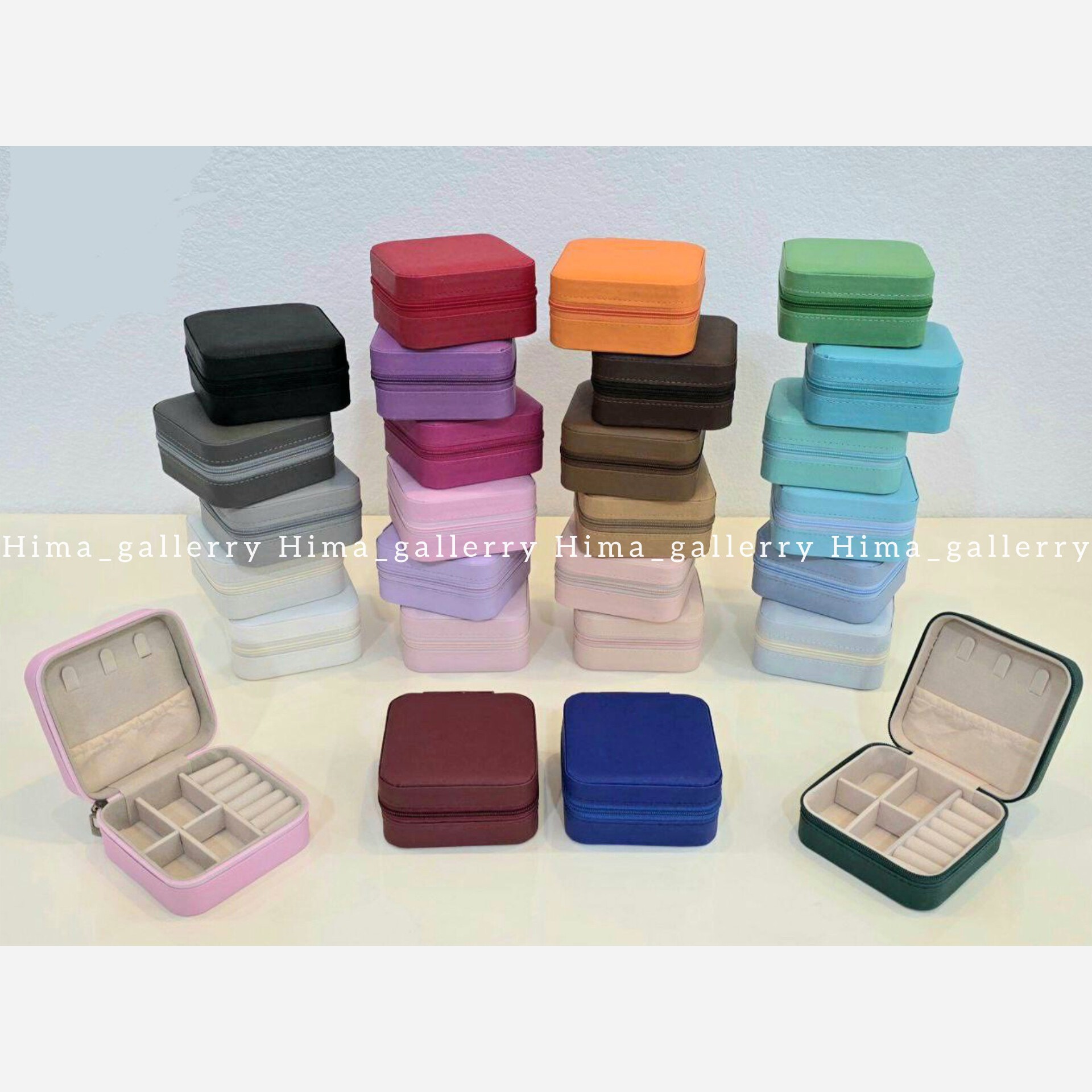 کیف جواهرات و اکسسوری مربعی کاربردی گالری هیما