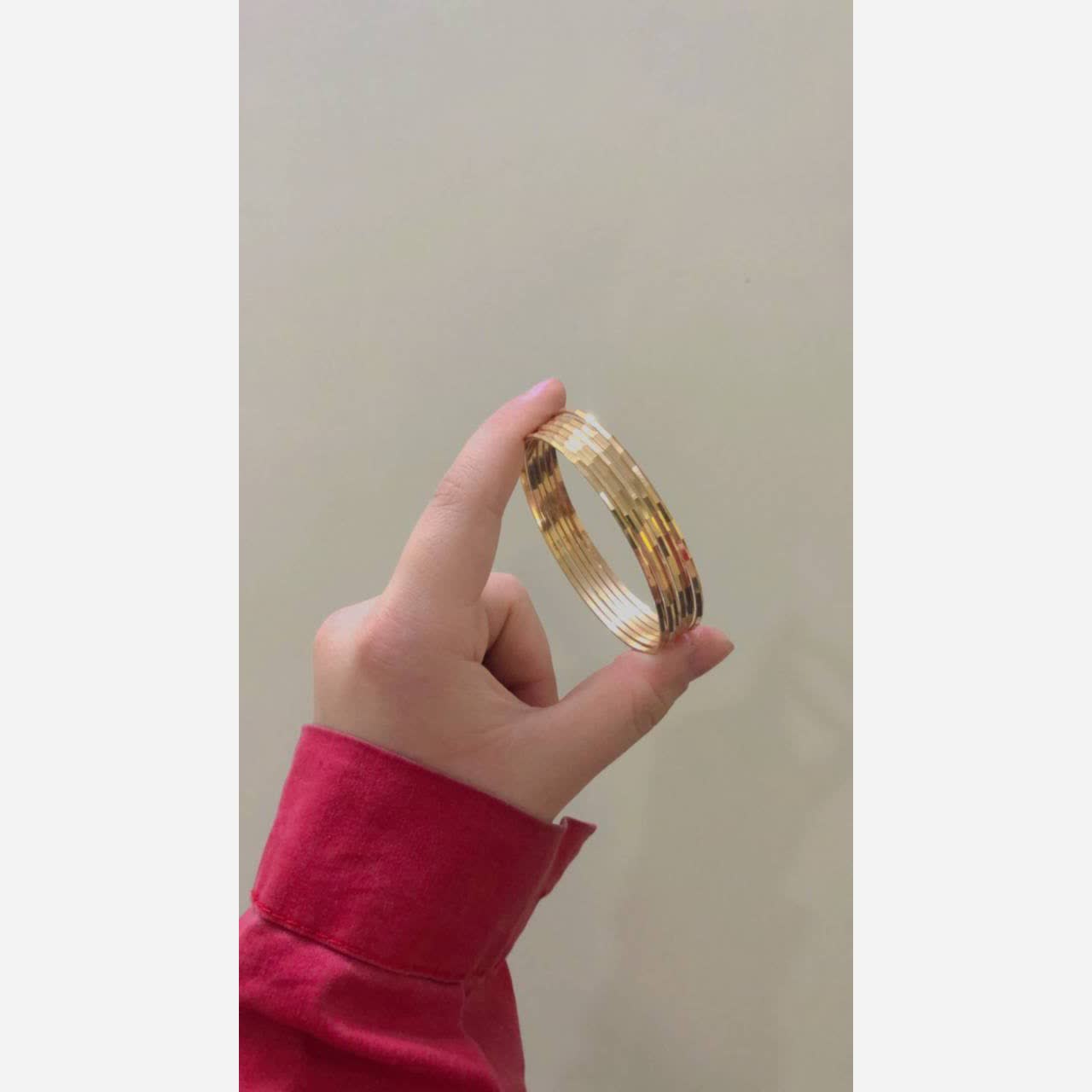 النگو طلاروس آینه ای تراش دار گالری هیما