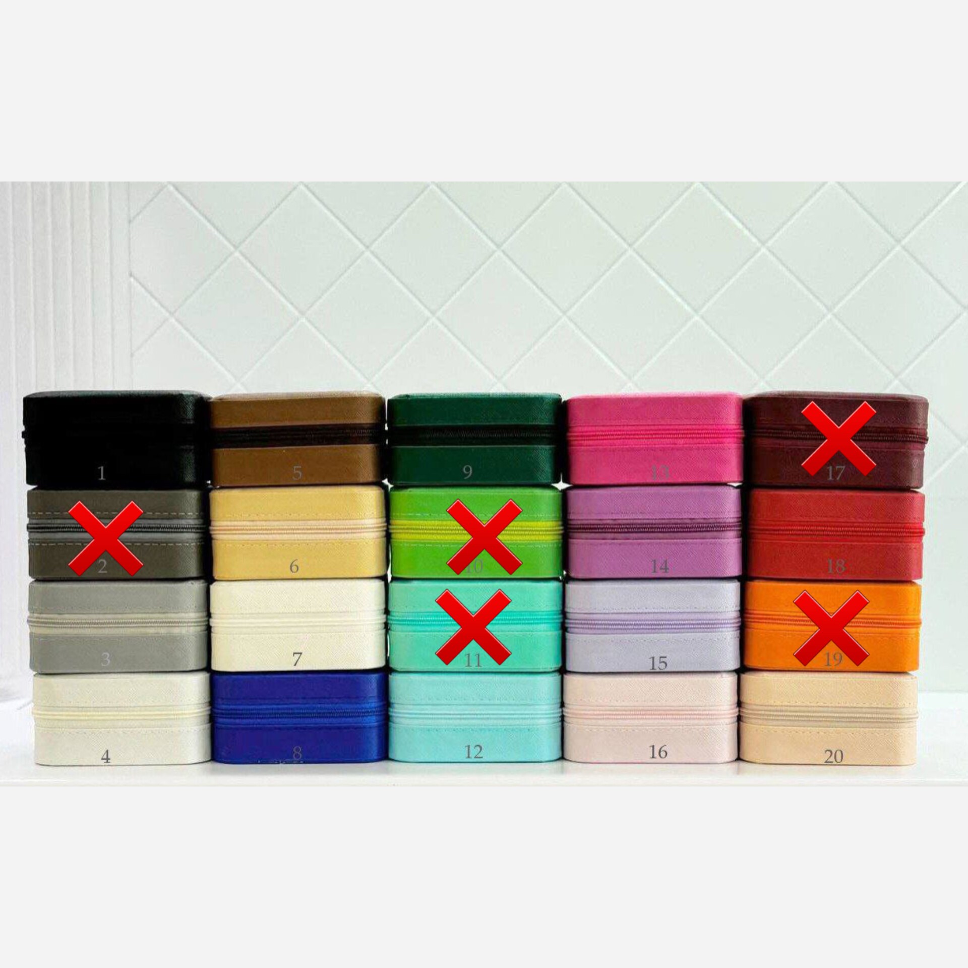 کیف جواهری و اکسسوری مسافرتی مربع