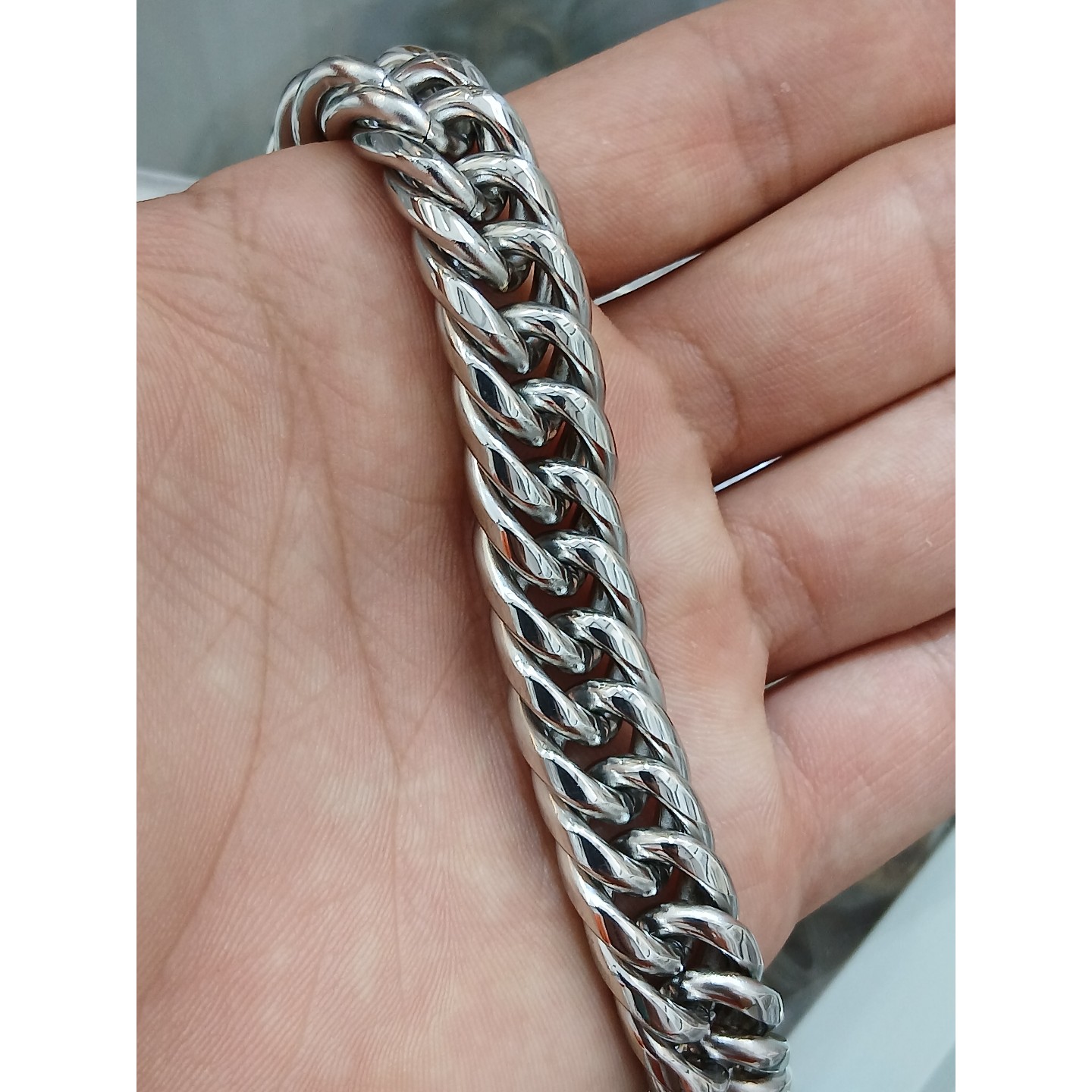 دستبند کارتیر دوبل براق استیل خاص و شیک درجه یک