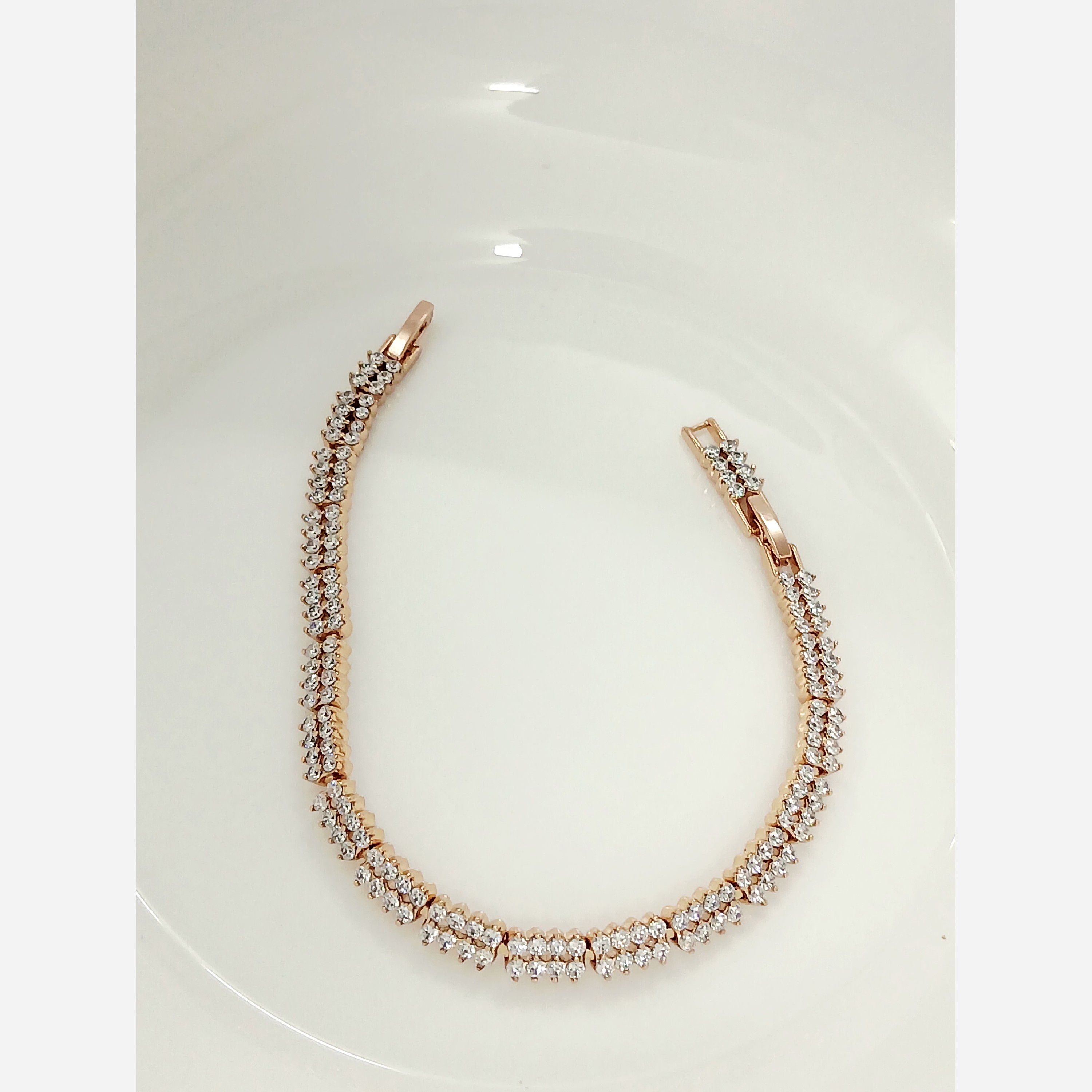 دستبند زنانه ژوپینگ نگین سفید ژوپینگ اصلی خاص درجه یک