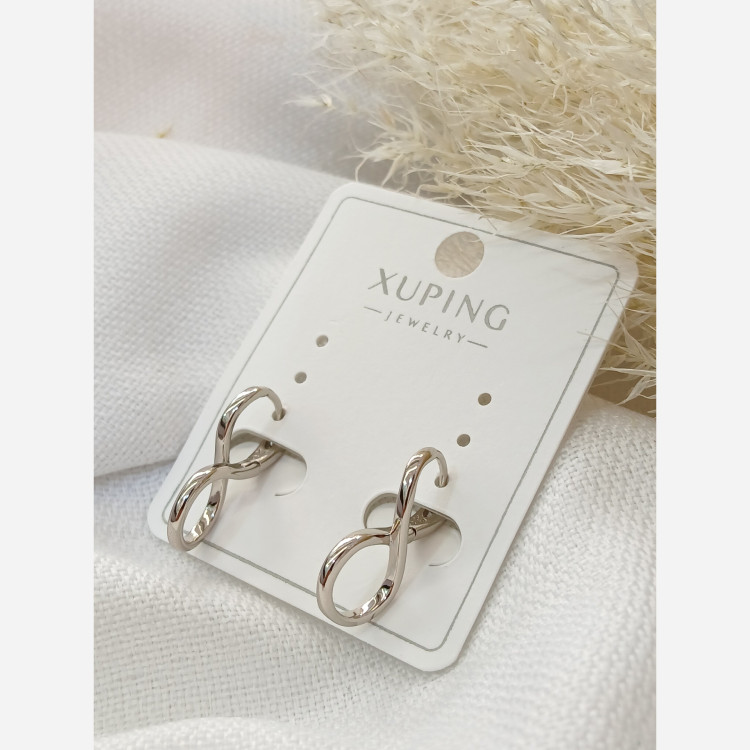 گوشواره برند ژوپینگ اصلی نقره ای بی نهایت درجه یک