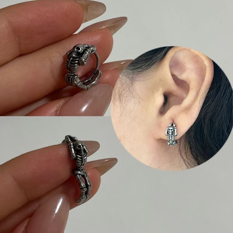 پیرسینگ گوش حلقه ای اسکلت اسپرت