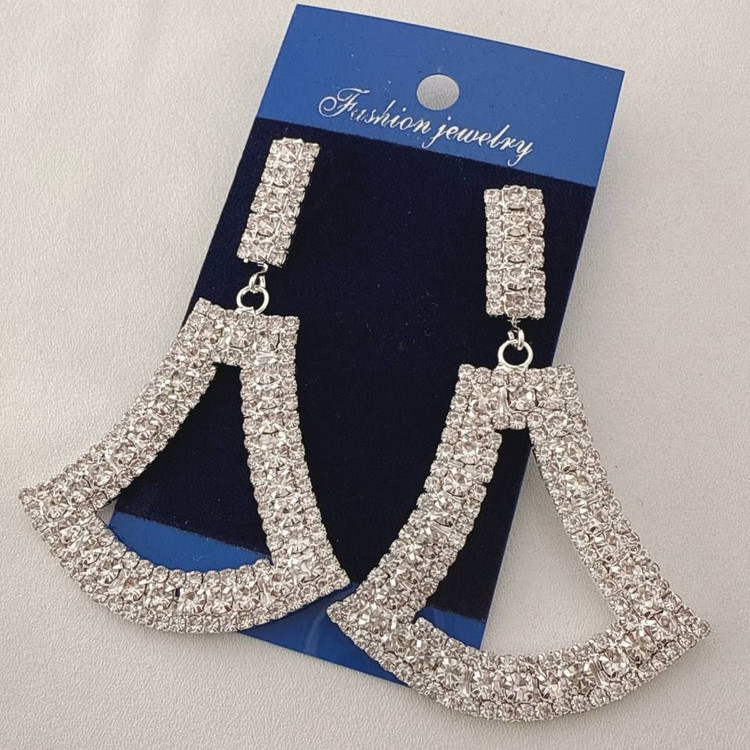 گوشواره جواهری (فول نگین)