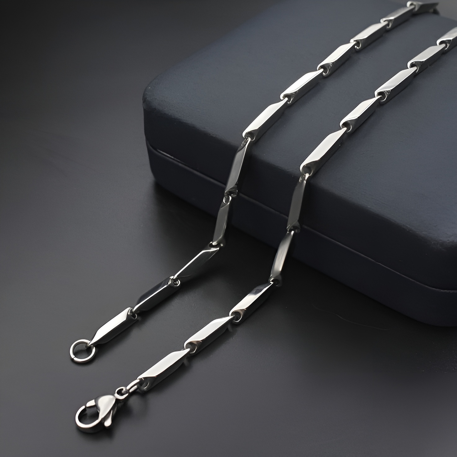 گردنبند کبریتی استیل مردونه