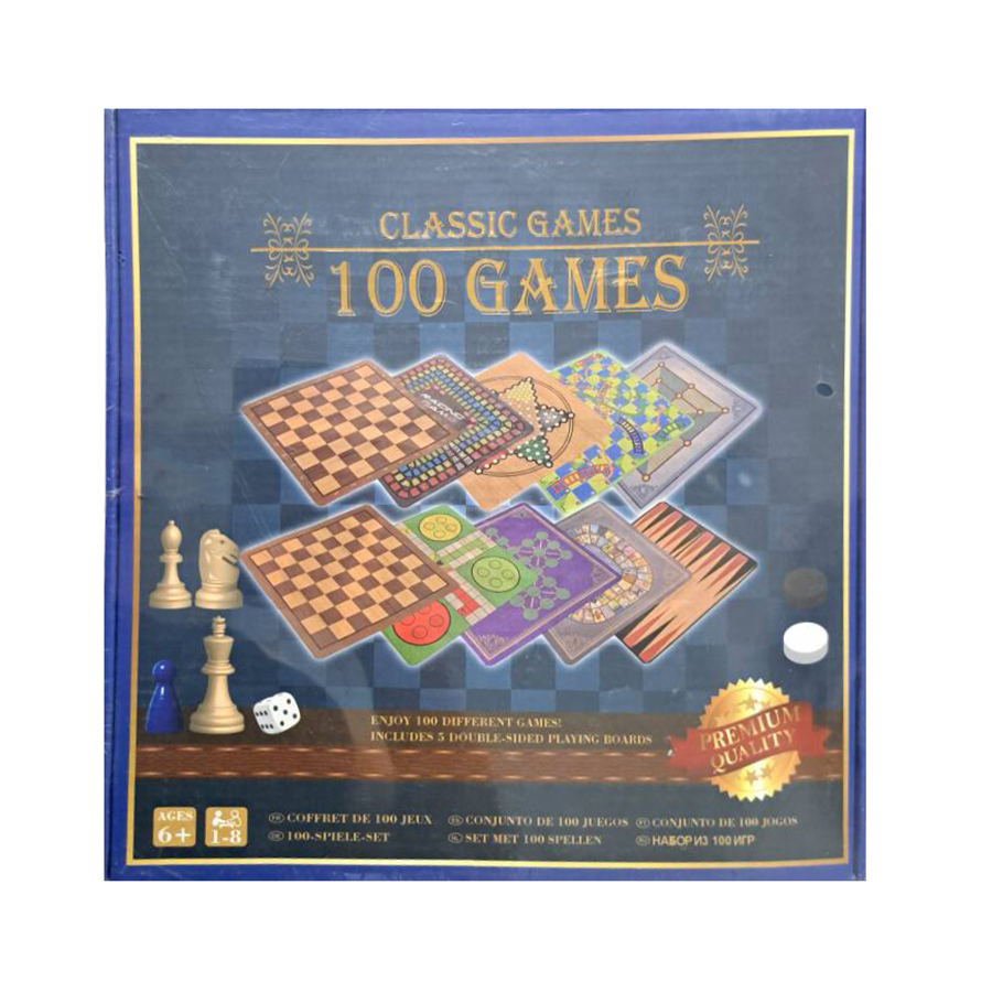 بازی فکری مدل classic طرح 100 بازی در یک جعبه