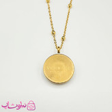 گردنبند زنانه ورساچه سبز با زنجیر توپی کد 2291