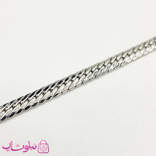 پابند زنانه YSX مدل کارتیه کوبیده نقره ای کد 1791