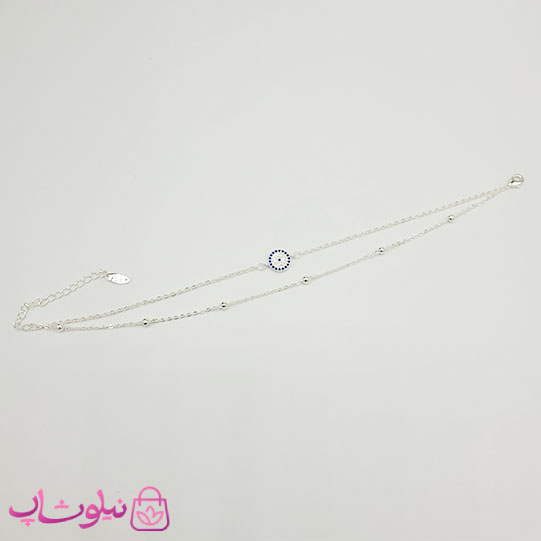 پابند زنانه ysx دولاین آبکاری نقره کد 3291