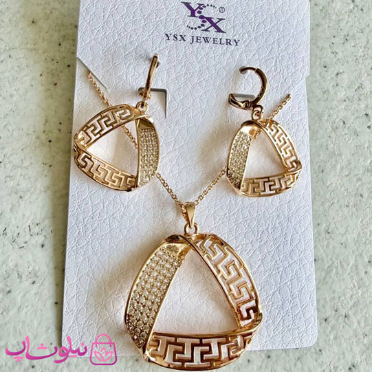 نیم ست زنانه YSX مدل ورساچه طلایی کد 8991