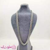 گردنبند مردانه کارتیه استیل نقره ای کد 499