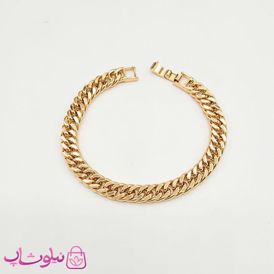 دستبند ژوپینگ زنانه کارتیه طلایی 20 سانت 6.5 میل کد 6991