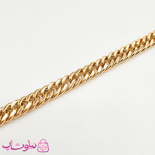 دستبند ژوپینگ زنانه کارتیه طلایی 20 سانت 6.5 میل کد 6991