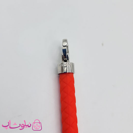 دستبند امگا رابر قرمز مردانه زنانه با قفل نقره ای کیفیت مستر کد 1100