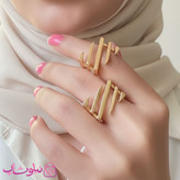 انگشتر زنانه ژوپینگ مدل مربعی و درشت کد 3591