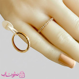 رینگ زنانه ژوپینگ مدل ظریف نگیندار کد 2991