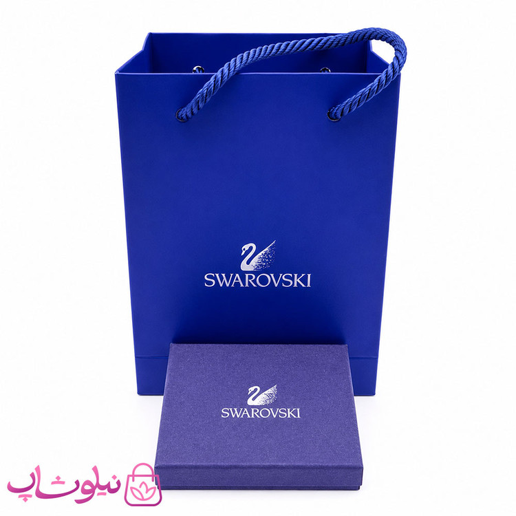 گردنبند نقره سواروسکی زنانه مدل مکعب با سنگ اوپال وزن 2/350 گرم کد 1700