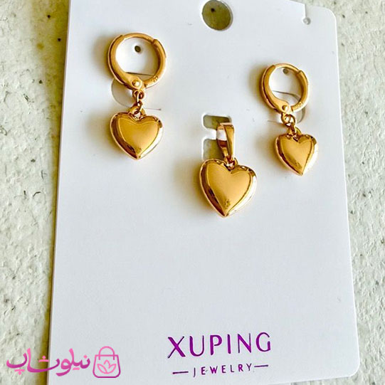 نیم ست زنانه ژوپینگ مدل قلب آینه ای کد 349