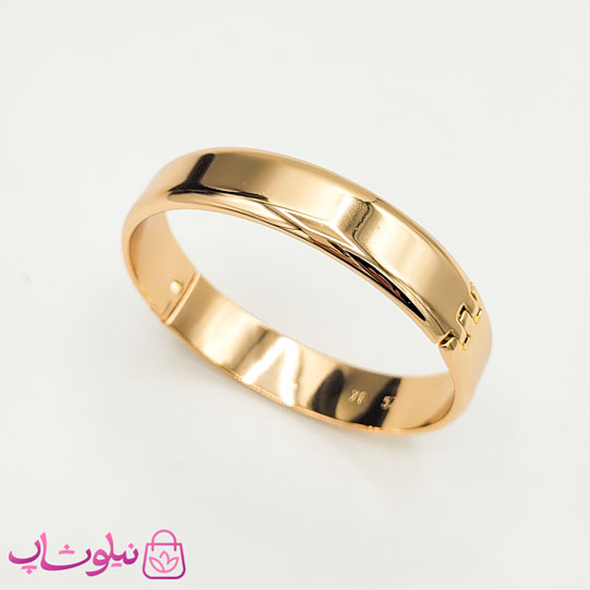 تکپوش زنانه پهن ژوپینگ طلایی مدل آینه ای سایز 2 کد 6491
