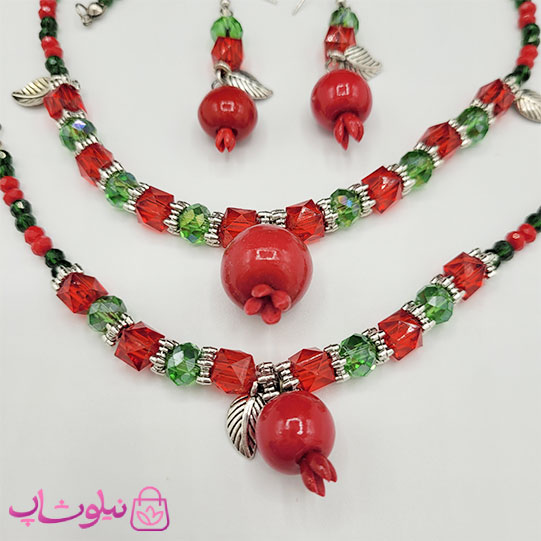 ست زنانه دستساز برند N&SH مدل انار و یلدا کد 450