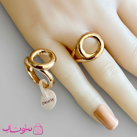 انگشتر زنانه ژوپینگ مدل دایره کد 2691