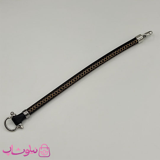 دستبند امگا رابر مشکی مردانه سایز لارج کیفیت مستر (طراحی جدید) کد 1350