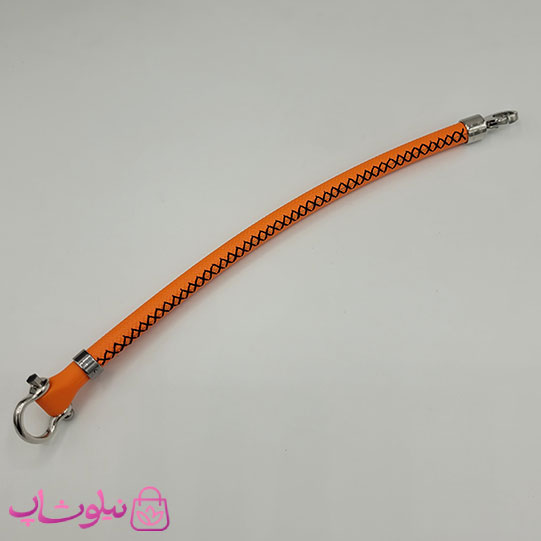 دستبند امگا رابر نارنجی مردانه سایز لارج کیفیت مستر (طراحی جدید) کد 1350