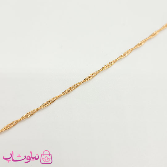 زنجیر زنانه سنگاپوری برند ژوپینگ ظریف 45 سانت کد 1091