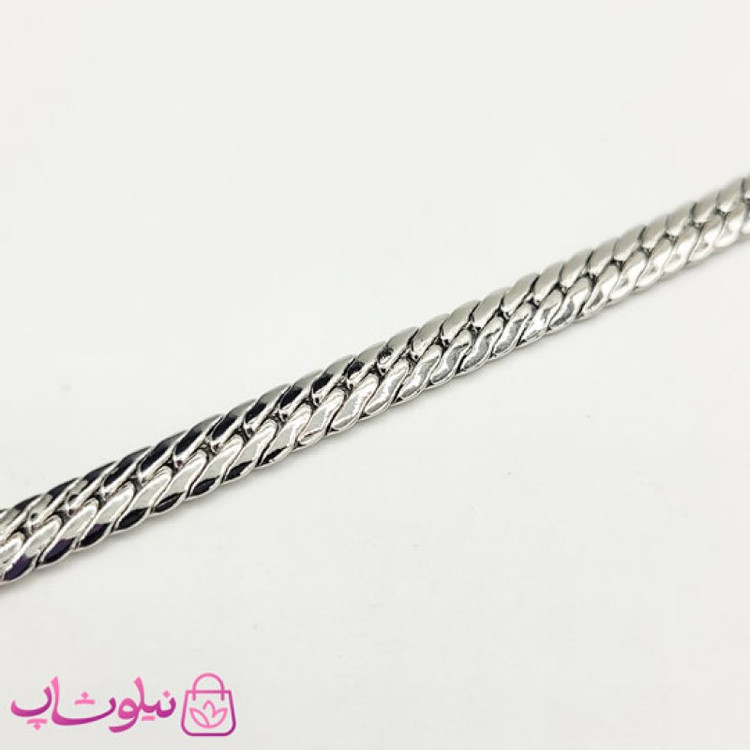 پابند زنانه YSX مدل کارتیه کوبیده نقره ای کد 1196