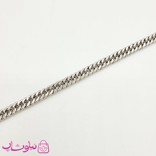 دستبند زنانه ظریف ژوپینگ طرح کارتیه نقره ای 18 سانت 5 میل کد 4991