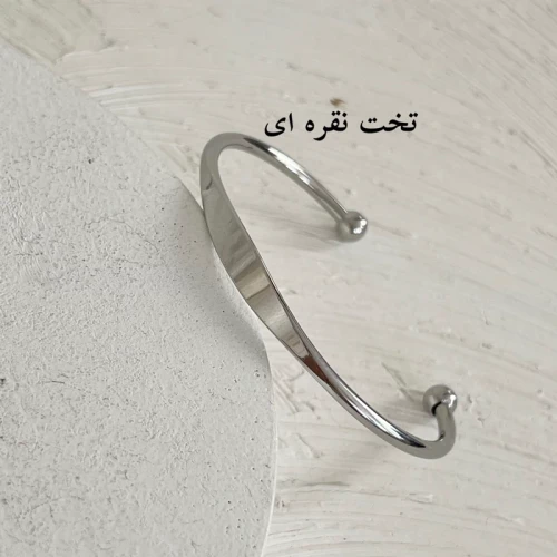بنگل ساده وسط پهن استیل رنگ ثابت
