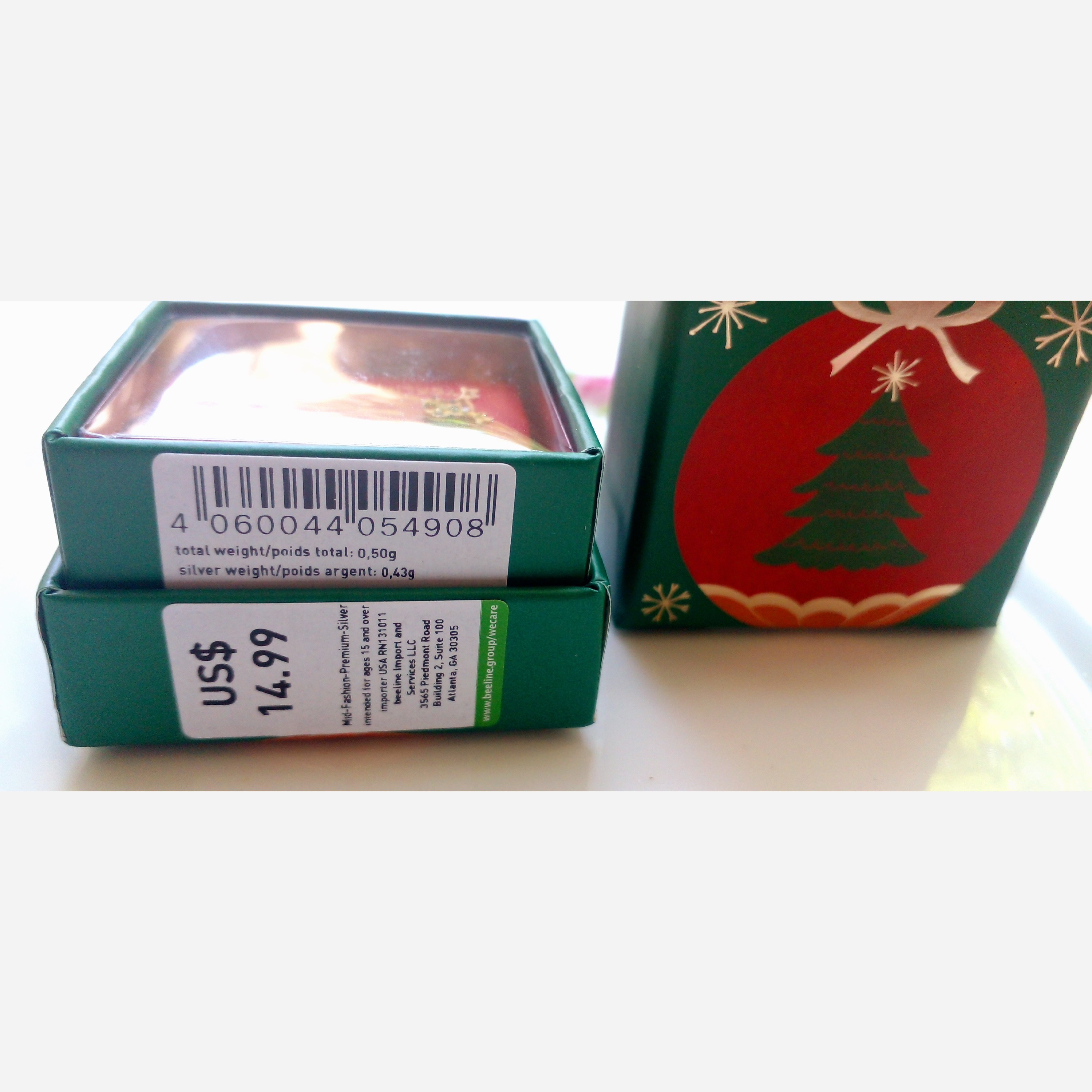 گوشواره نقره میخی مدل گوزن با روکش طلا با حک عیار925 از برندIam