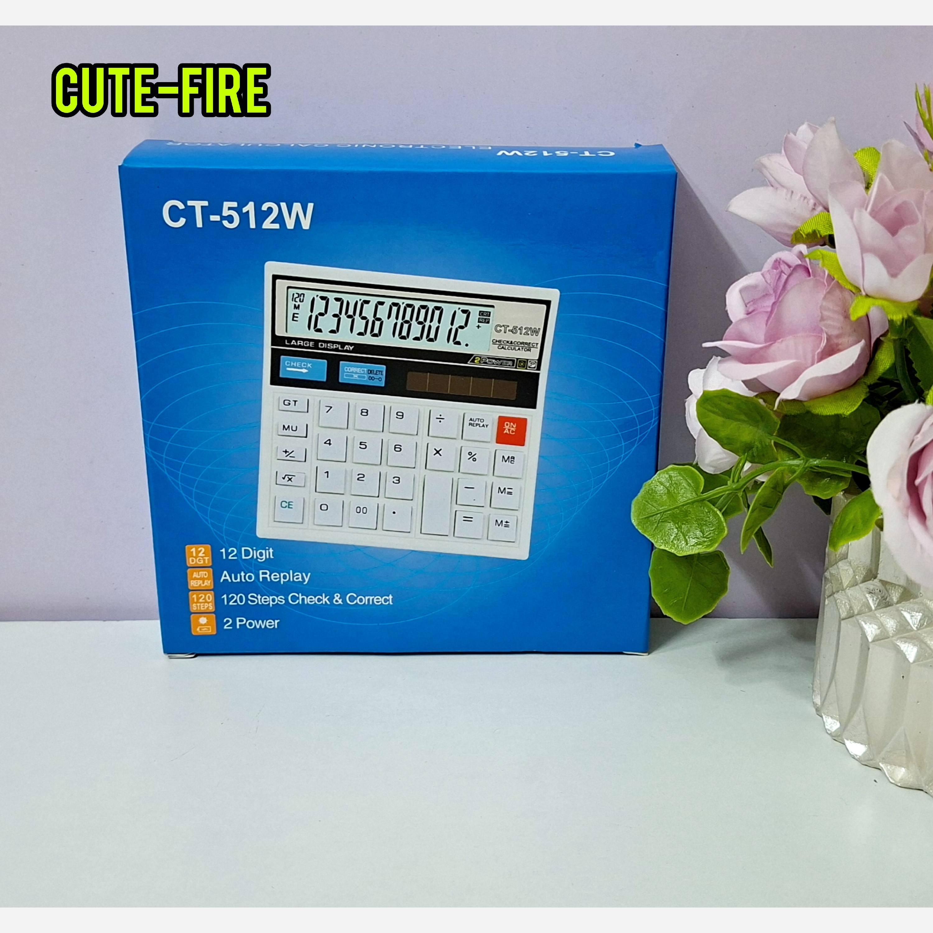 ماشین حساب سایز متوسط CT-512W