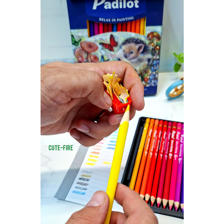 مداد رنگی ارگونومیک 24 تایی و 36 تایی برند Padilot بسیار با کیفیت و خوش تراش