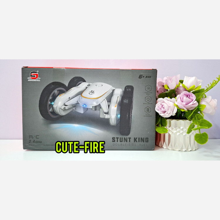 ماشین کنترلی دیوانه حرفه ای دو رو شارژی موزیکال چراغدار برد بالا