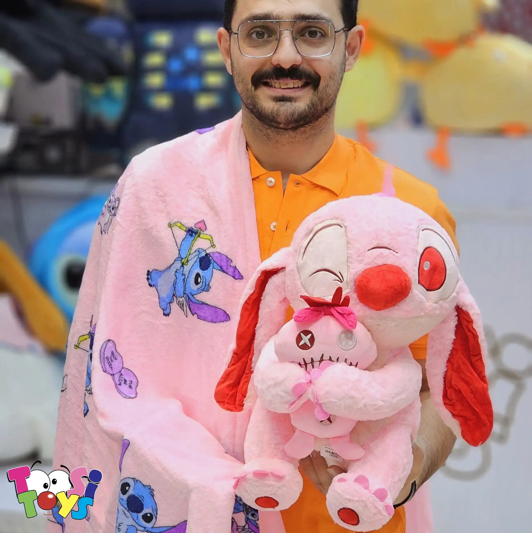 عروسک پتو بالشتی استیج عروسک به دست